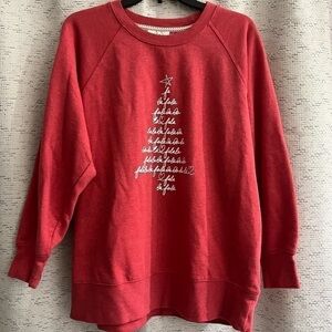 Style & Company Sweatshirt Crew Neck Size M